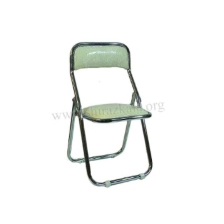 تصویر  صندلی کودک تاشو فلزی سفید