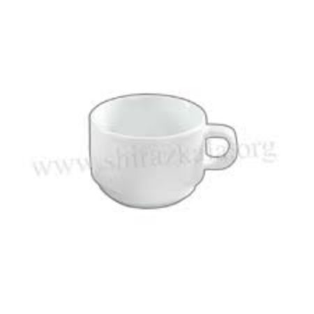 تصویر  فنجان قهوه خوری چینی سفید (قطر 6 سانت)