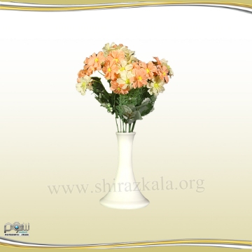 تصویر  گلدان چینی با گل مینا
