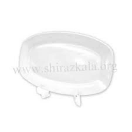 تصویر  دیس کباب مستطیلی چینی سفید (ضلع 36 سانت)